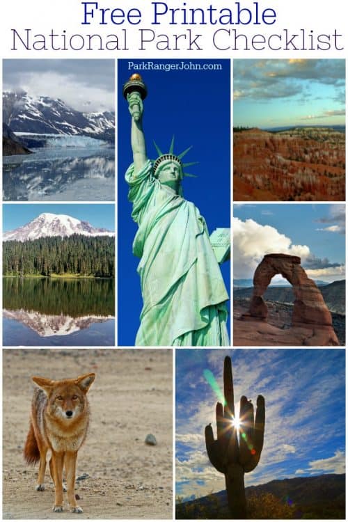 Printable List Of National Parks Sites In The United States Park