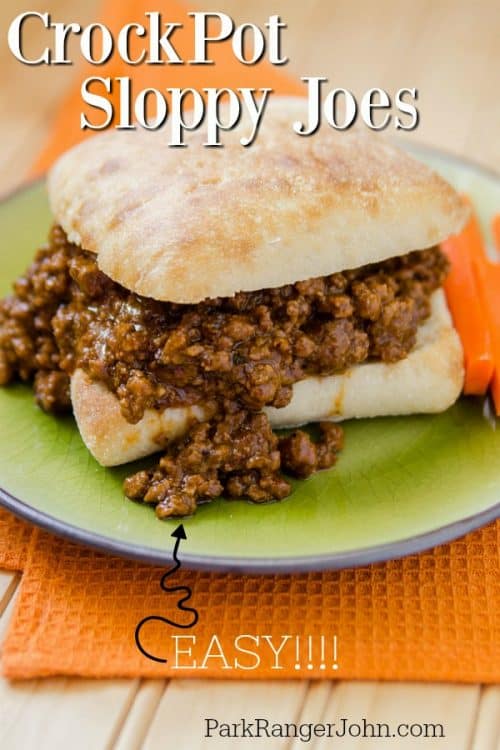 Slow Cooker Crock Pot Sloppy Joes Recipe Park Ranger John