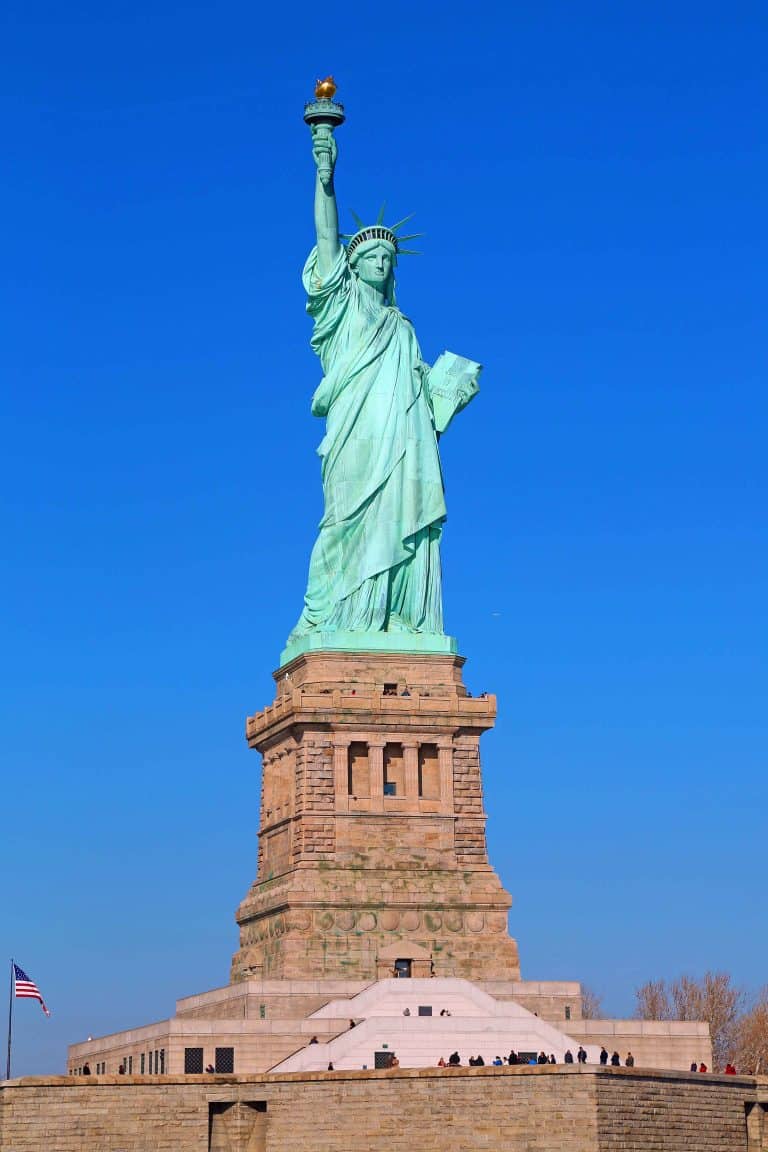 facts about the statue of liberty built