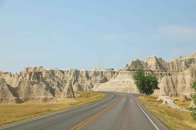 driving the scenic drive at Badlands National Park - Park Ranger John