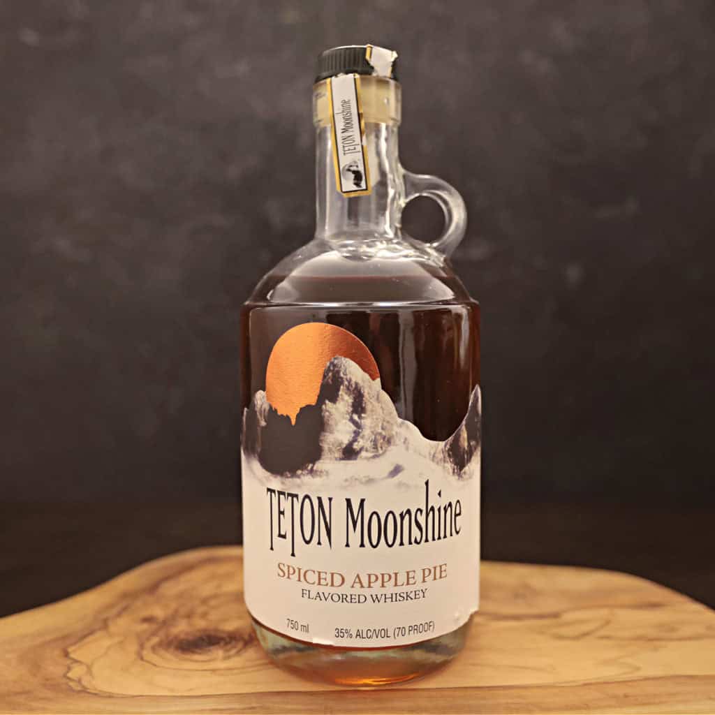 Teton Moonshine Spiced Apple Pie flavored whiskey