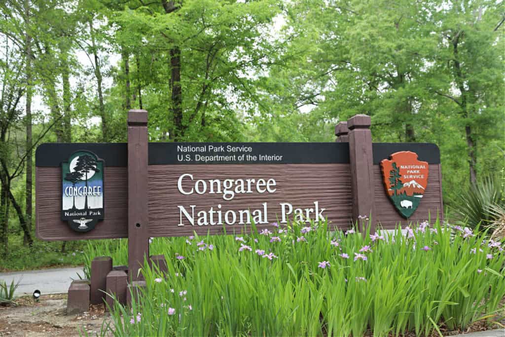 Congaree National Park Entrance Sign