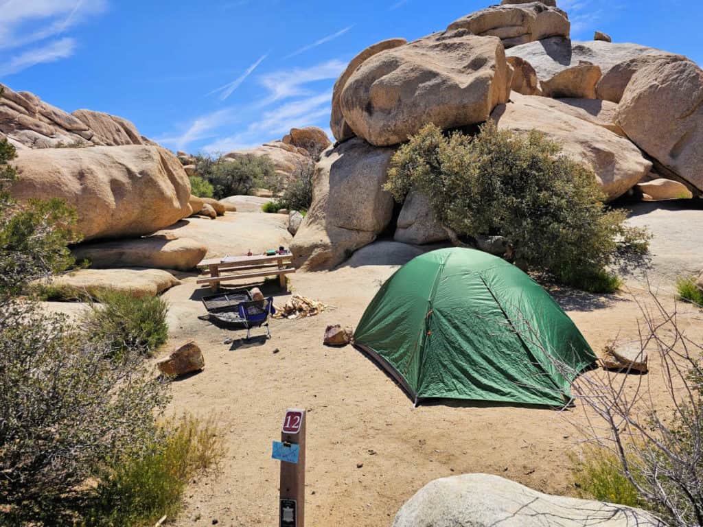 Campsite 12 Hidden Valley Campground Joshua Tree National Park