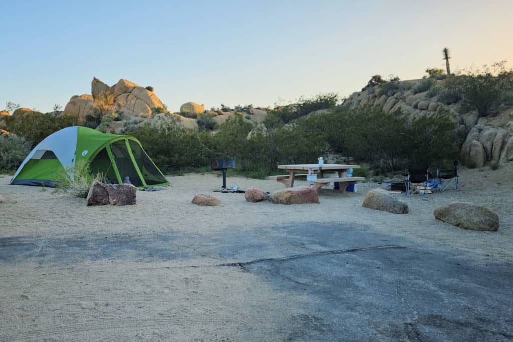 Campsite 17 Jumbo Rocks Campground Joshua Tree National Park