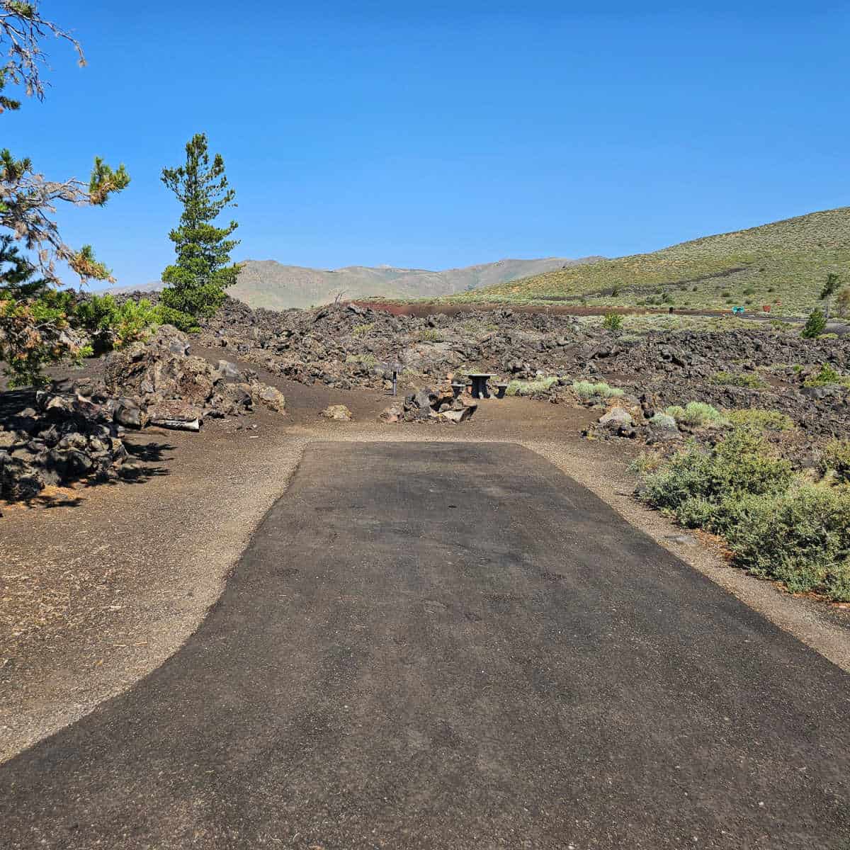 Campsite 23 Lava Flow Campground at Craters of the Moon National Monument and Preserve Idaho