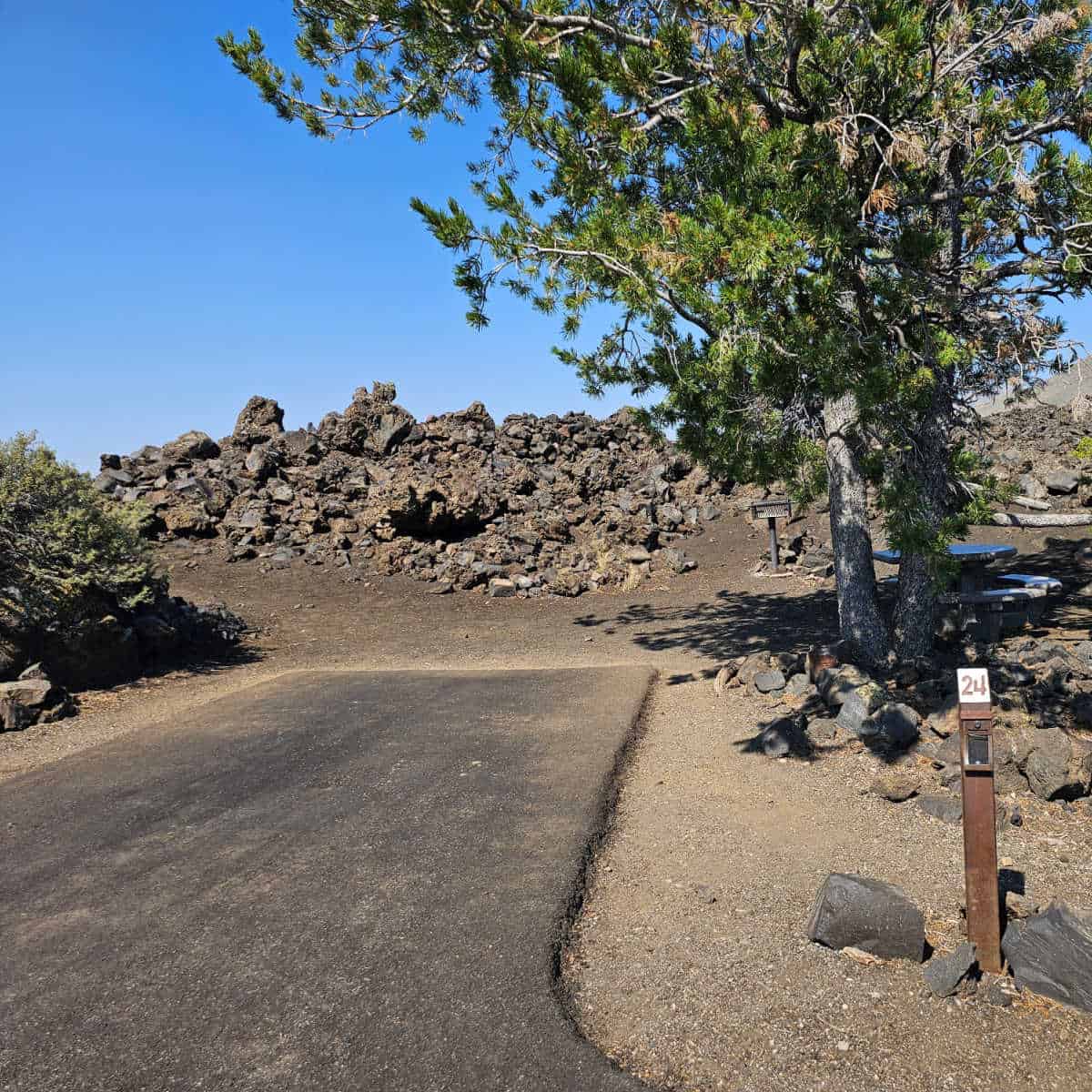 Campsite 24 Lava Flow Campground at Craters of the Moon National Monument and Preserve Idaho