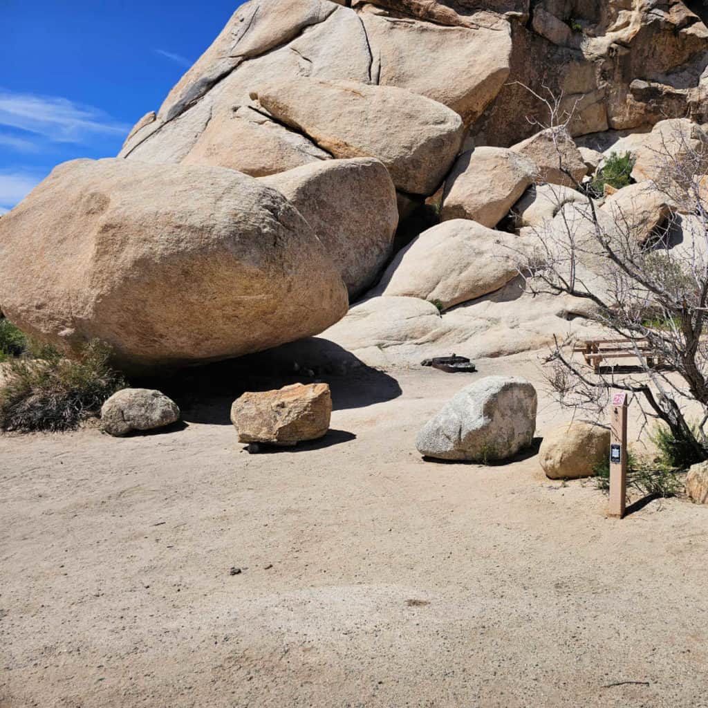 Campsite 28 Hidden Valley Campground Joshua Tree National Park