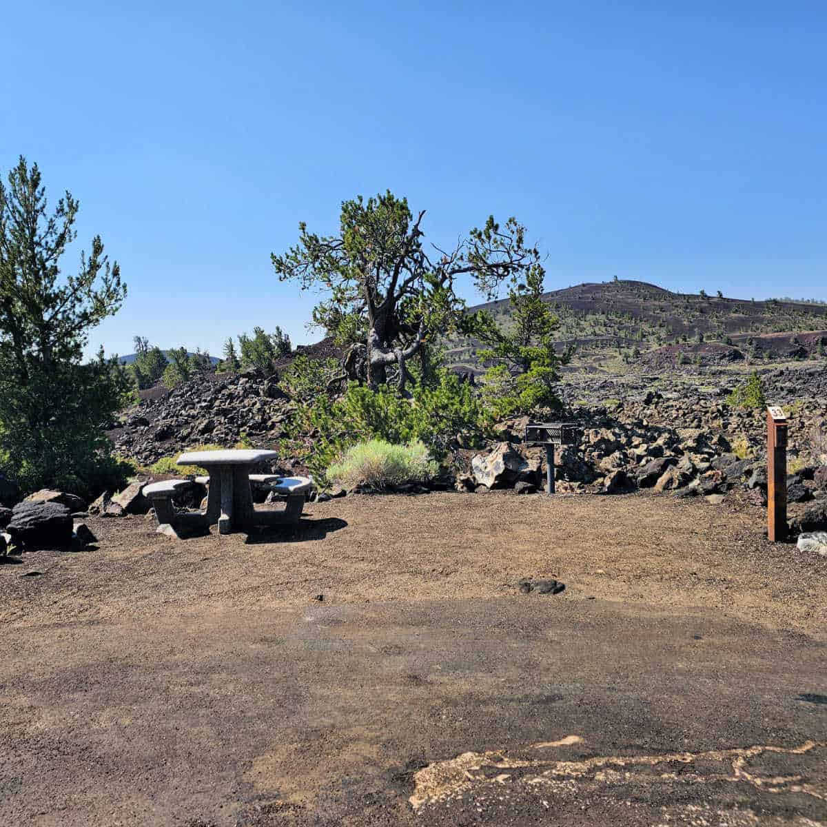 Campsite 33 Lava Flow Campground Craters of the Moon National Monument and Preserve