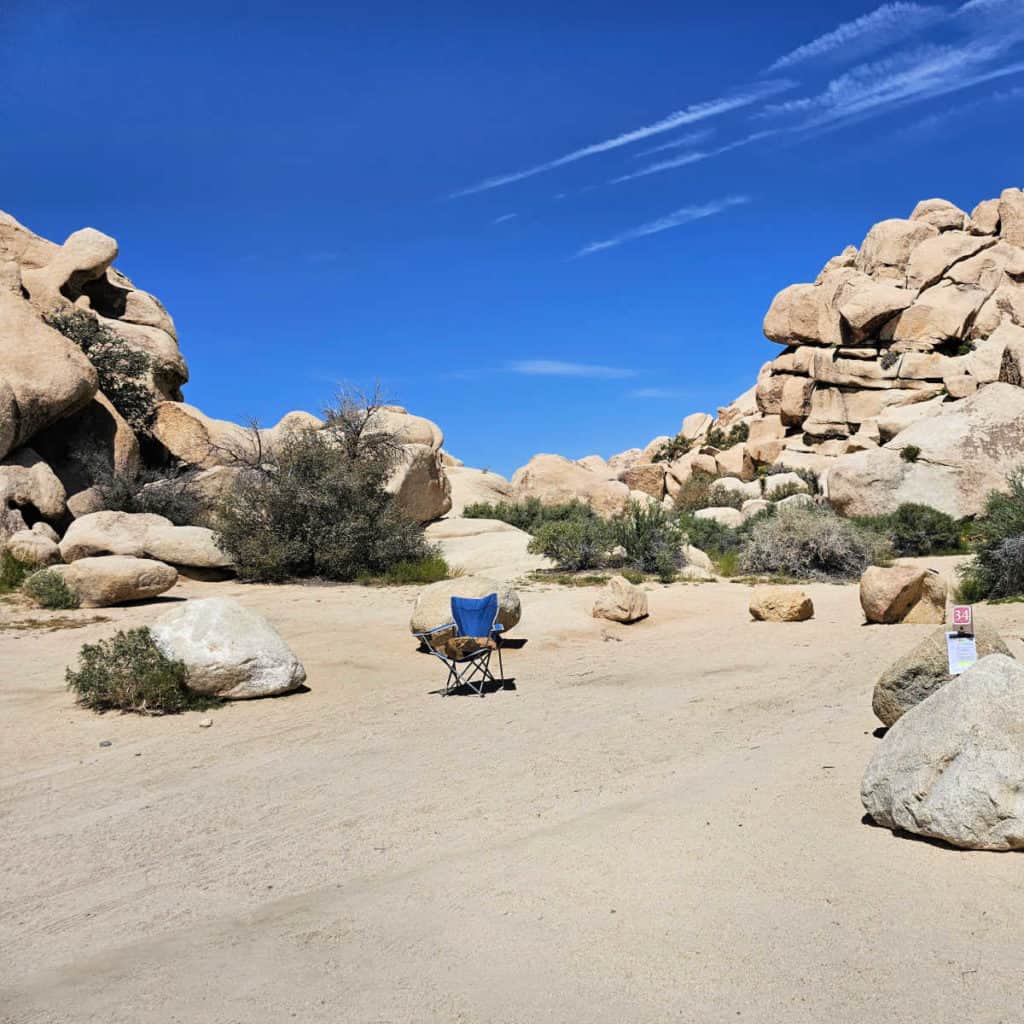 Campsite 34 Hidden Valley Campground Joshua Tree National Park