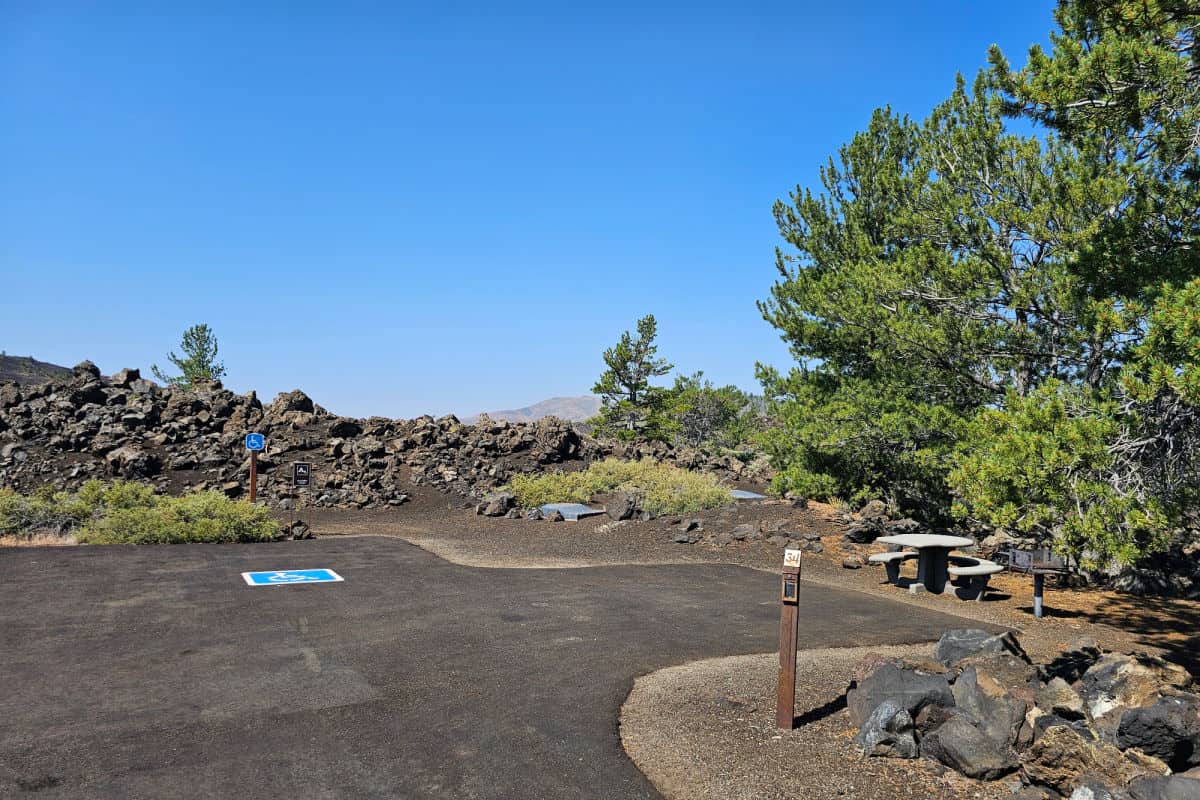 Campsite 34 Lava Flow Campground at Craters of the Moon National Monument and Preserve Idaho