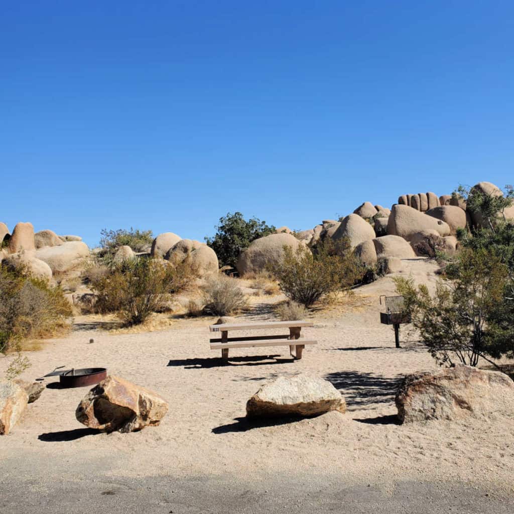 Campsite 84 Jumbo Rocks Campground Joshua Tree National Park