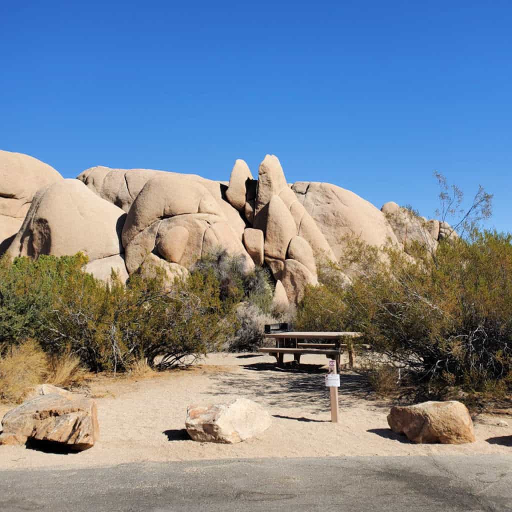 Campsite 88 Jumbo Rocks Campground Joshua Tree National Park