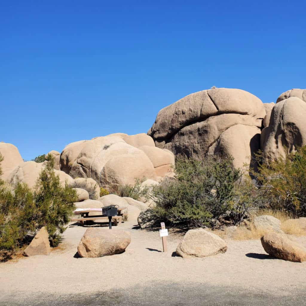 Campsite 89 Jumbo Rocks Campground Joshua Tree National Park