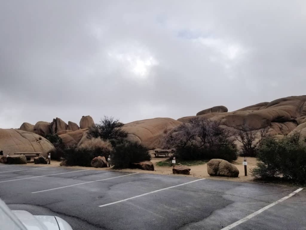 Campsitess close together Jumbo Rocks Campground Joshua Tree National Park