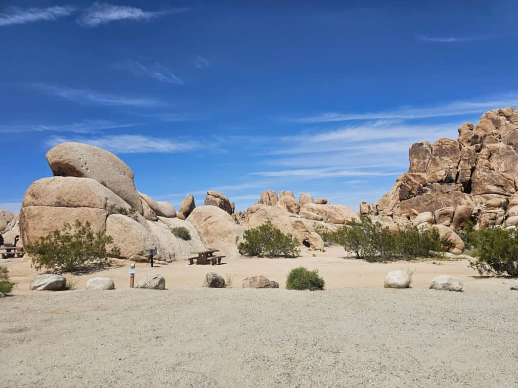 campsite 20 Indian Cove Campground Joshua Tree National