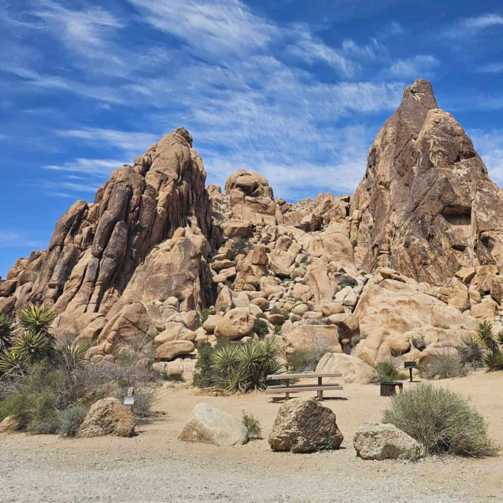 campsite 83 Indian Cove Campground Joshua Tree National Park