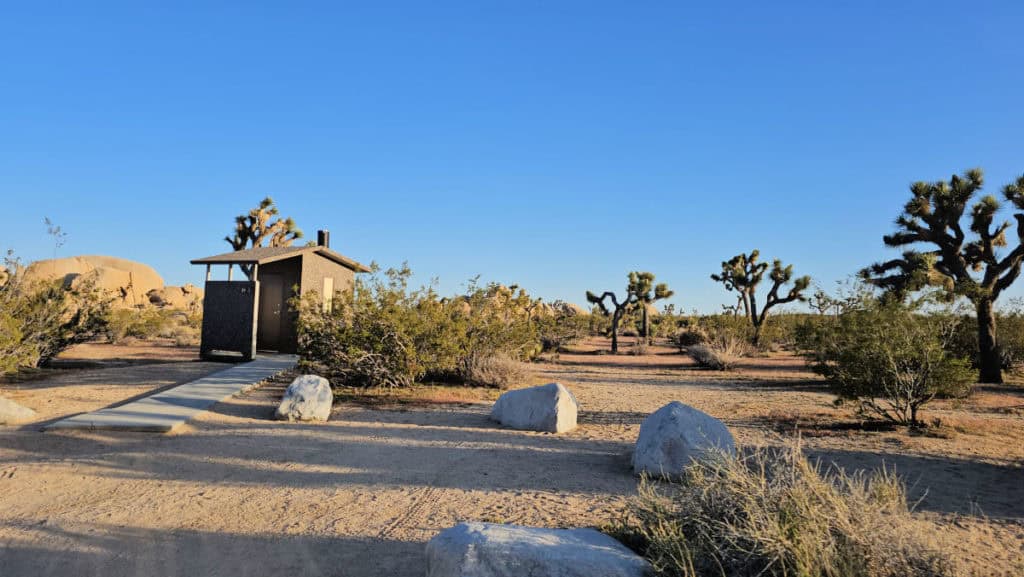 restroom at Belle Campground Joshua Tree National Park