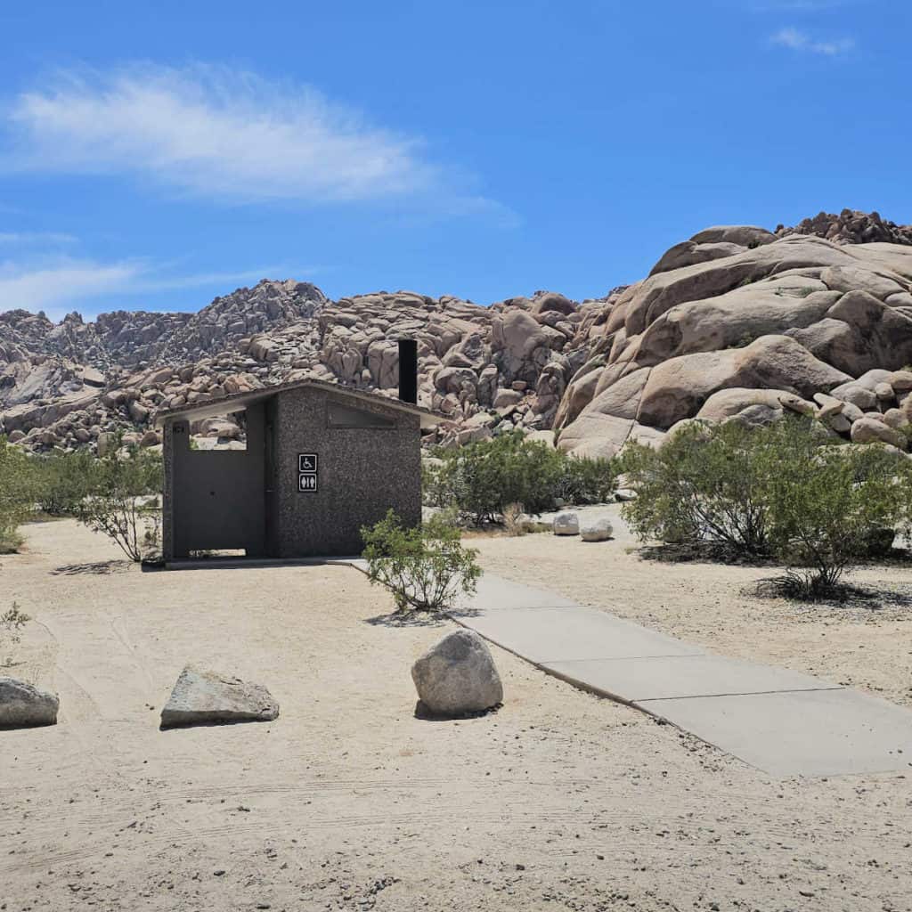 restroom at Indian Cove Campground Joshua Tree National Park