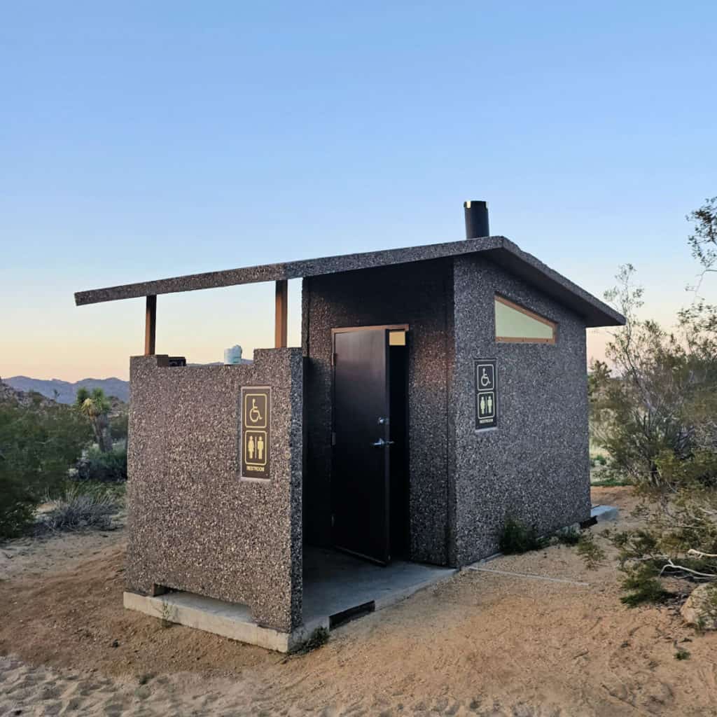 restroom at Sheep Pass Campground Joshua Tree National Park