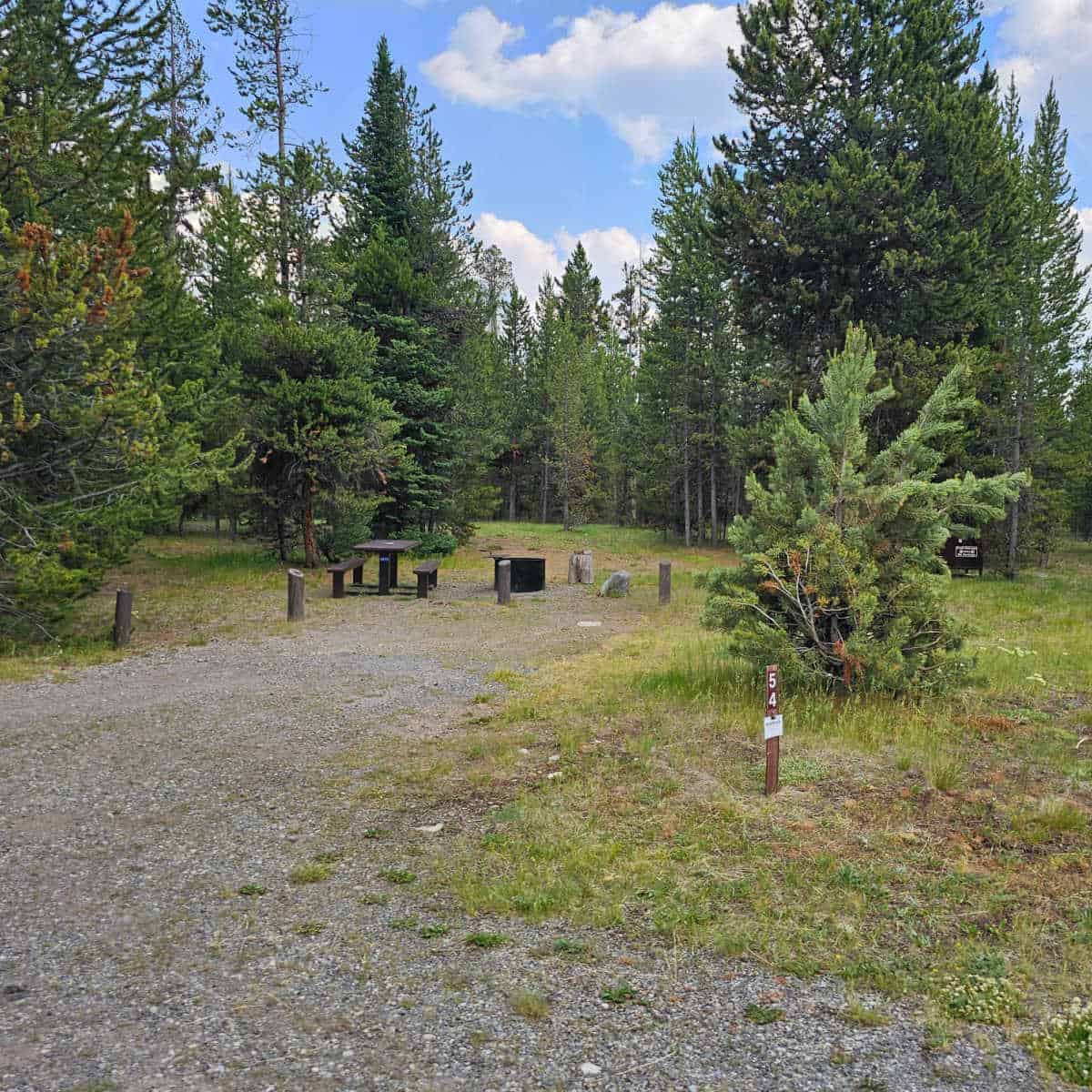 Campsite 54 Indian Creek Campground Yellowstone National Park