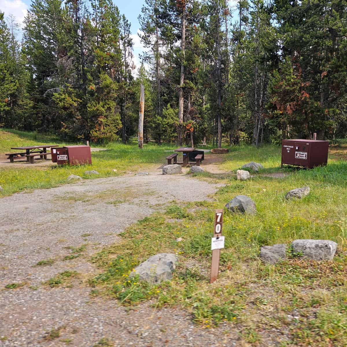 Campsite 70 Indian Creek Campground Yellowstone National Park