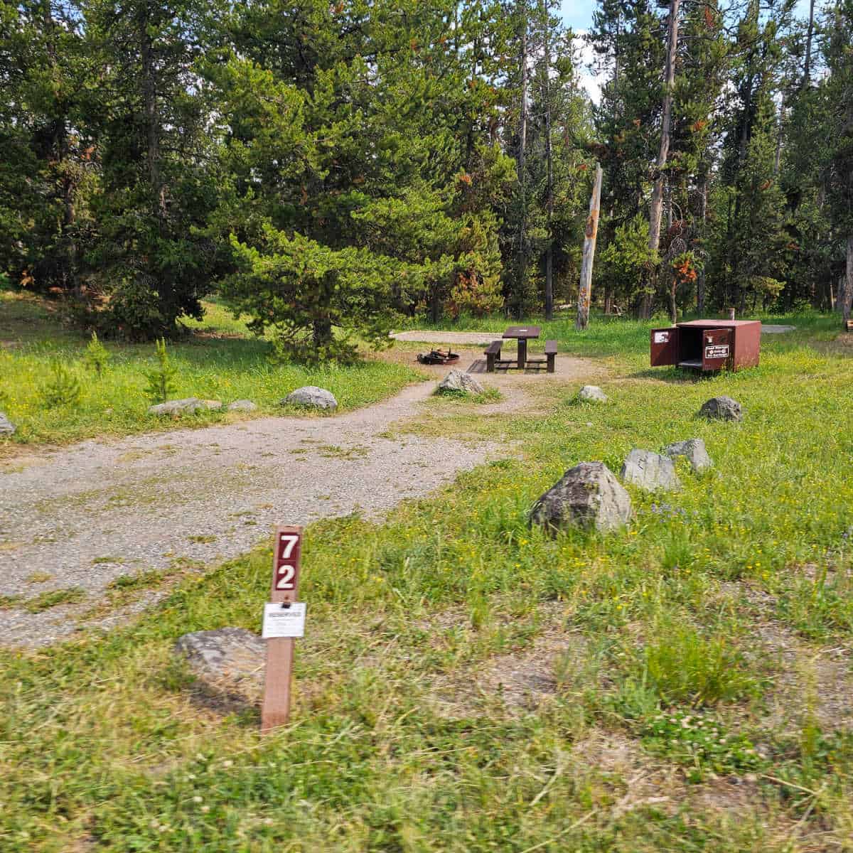 Campsite 72 Indian Creek Campground Yellowstone National Park