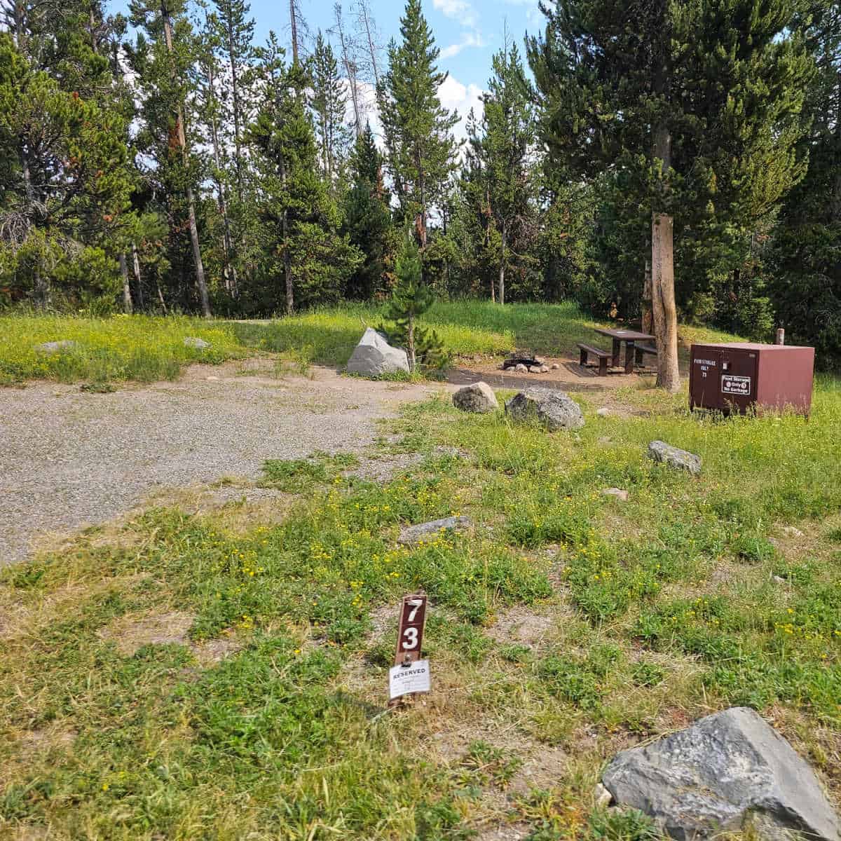 Campsite 73 Indian Creek Campground Yellowstone National Park