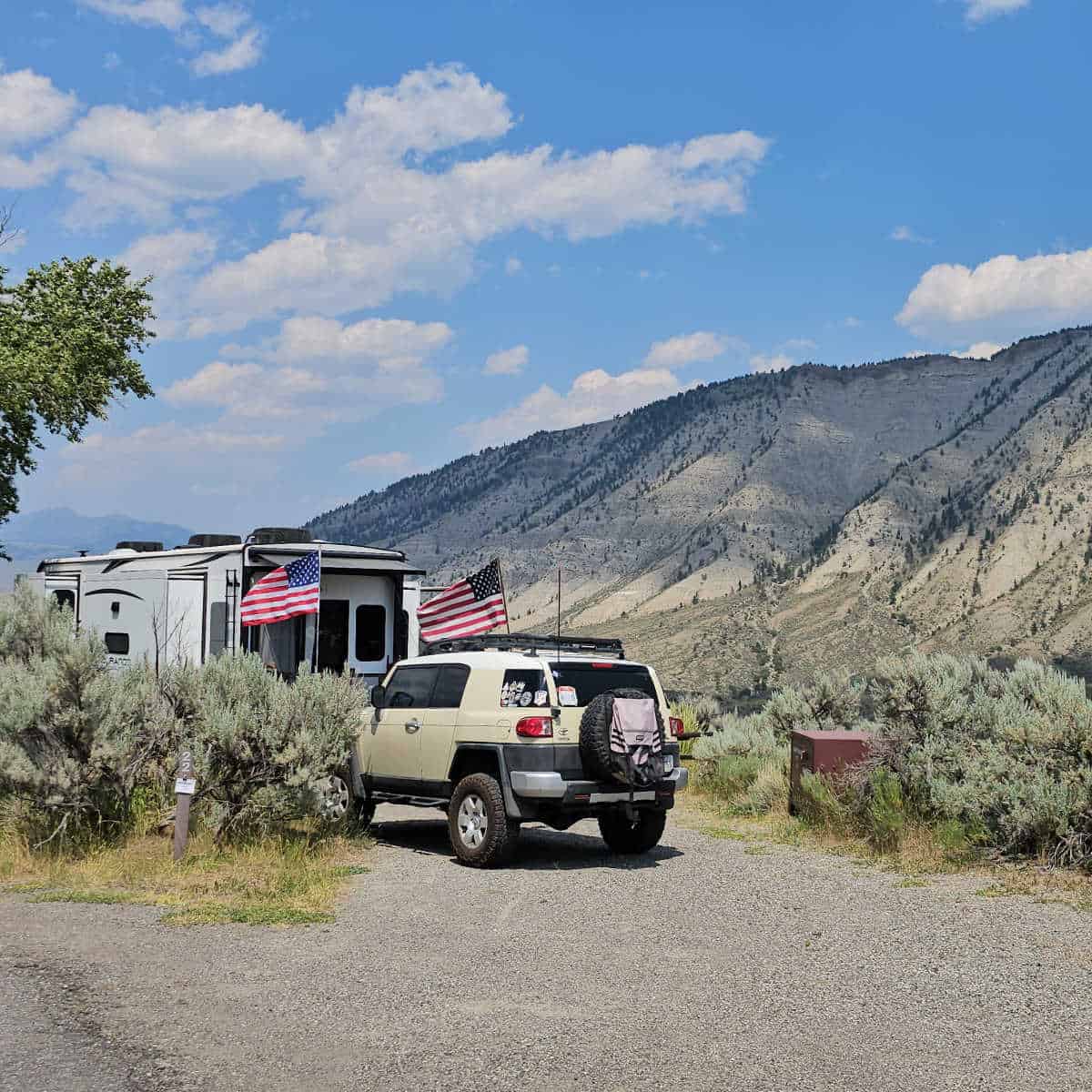 Campsite 22 Mammoth Campground Yellowstone National Park