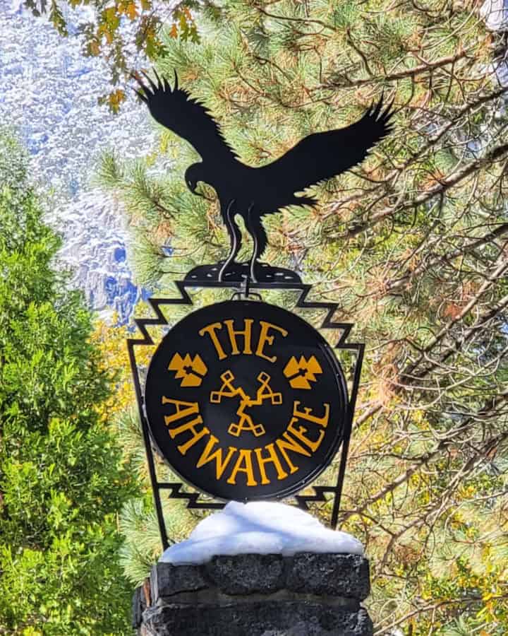 The Ahwahnee Sign