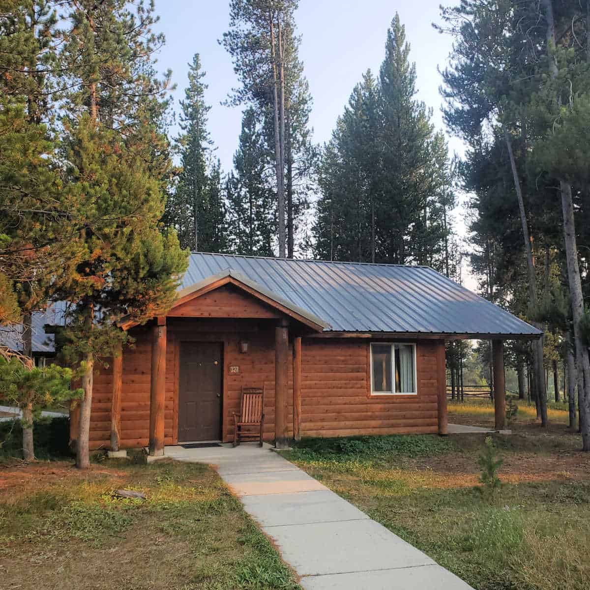 Headwaters Lodge Cabin at Grand Teton National Park