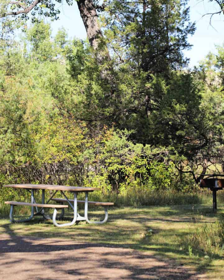 Campsite in Juniper Campground ND