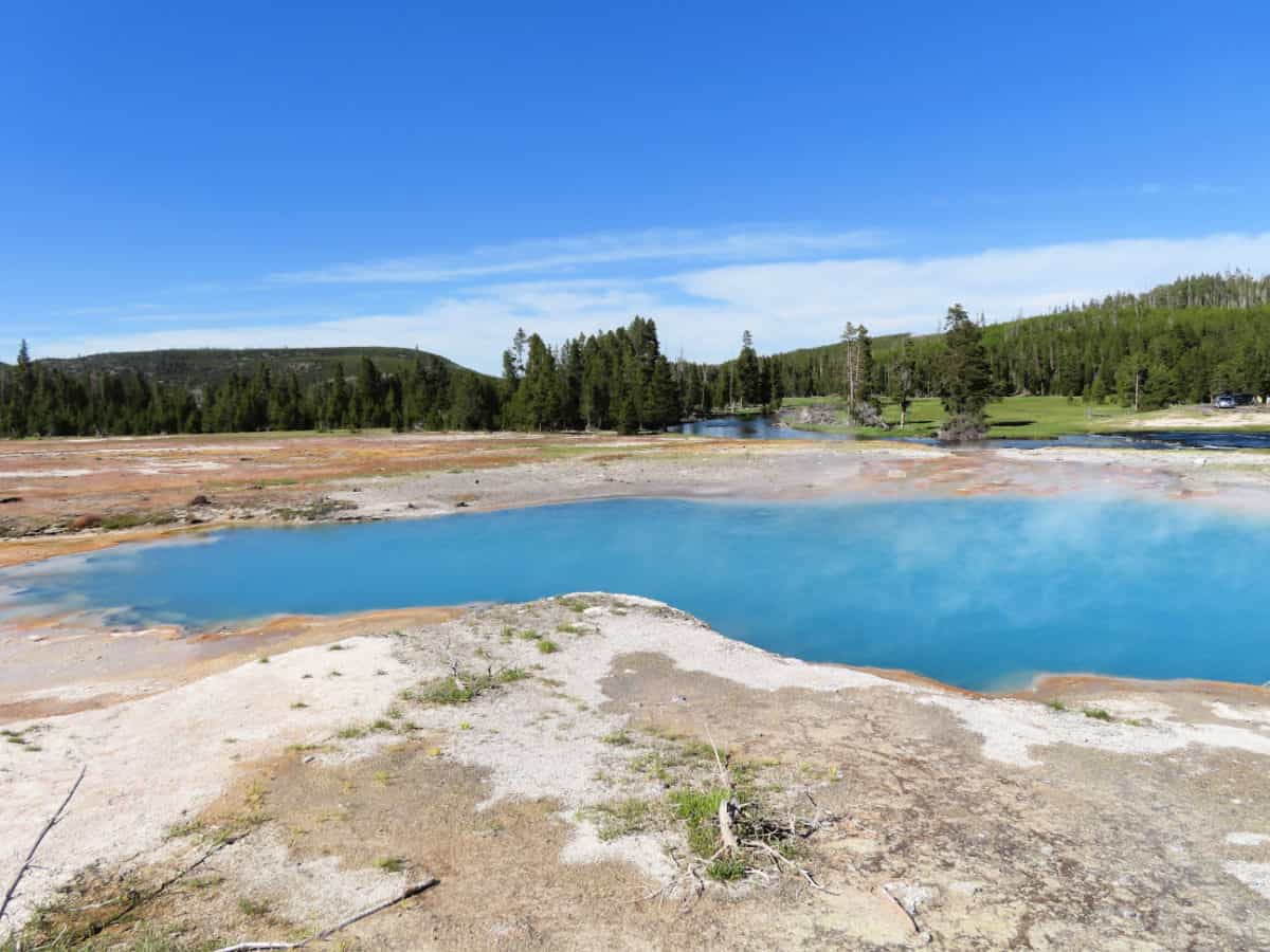 Black Diamond Pool Biscuit Basin in Yellowstone National Park