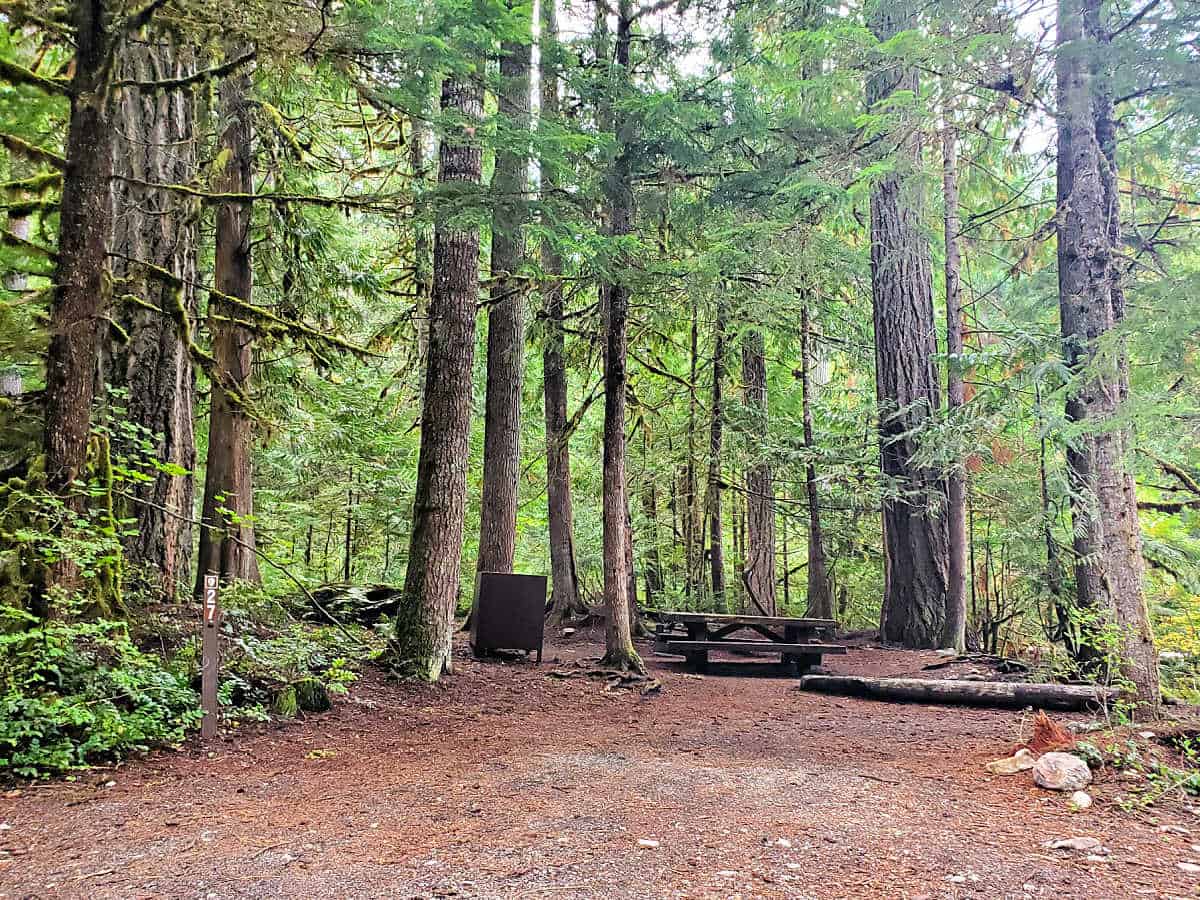 Campsite 27 Colonial Creek Campground North Cascades National Park 