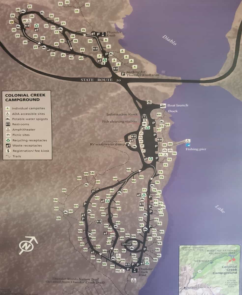 Colonial Creek Campground Map