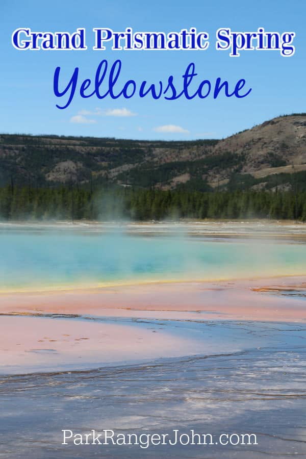Grand Prismatic Spring Steam Tornado Yellowstone 