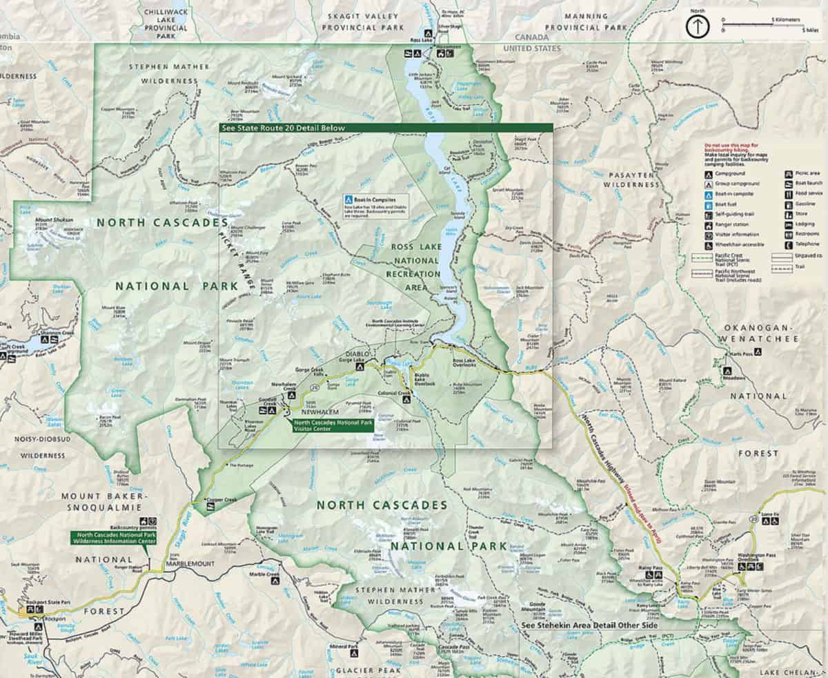 North Cascades National Park Campground Map