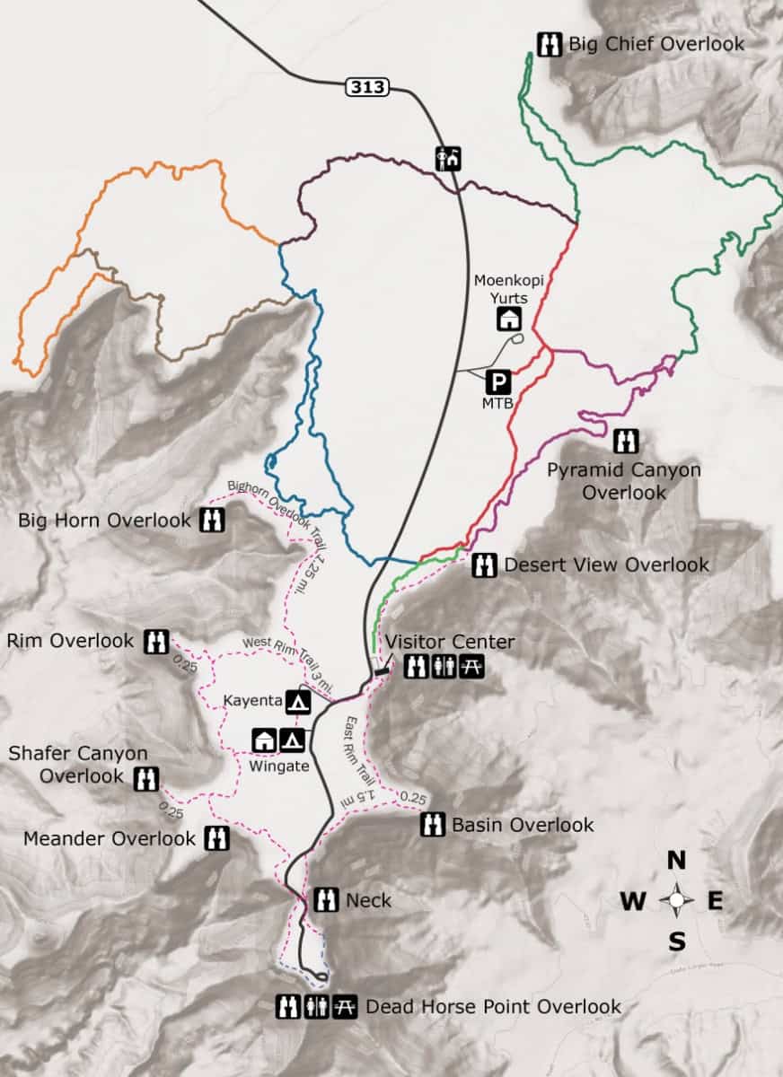 Dead Horse Point State Park Map