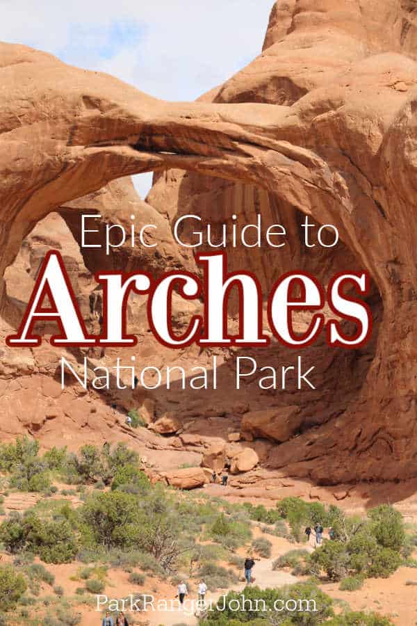 arches national park map