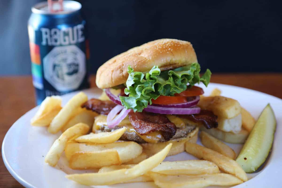 Beer and Burger at Crater Lake Lodge