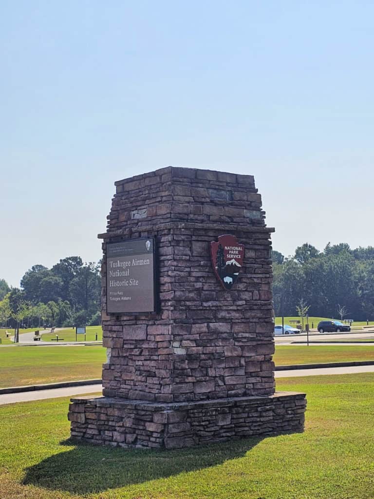 Tuskegee Airmen National Historic Site entrance sign