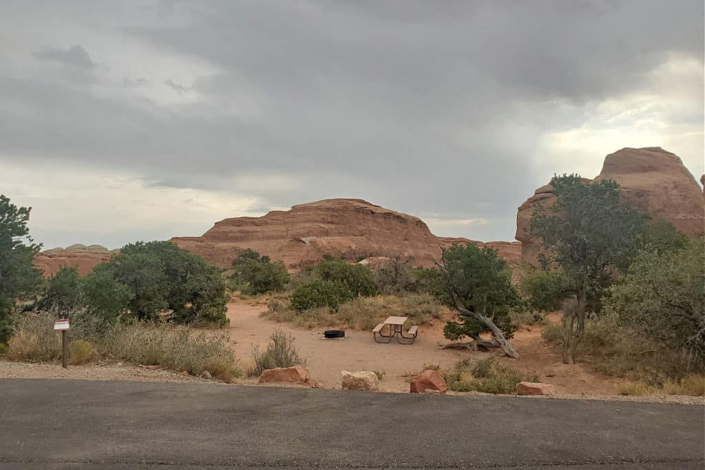 Campsite 25 Devils Garden Campground Arches National Park