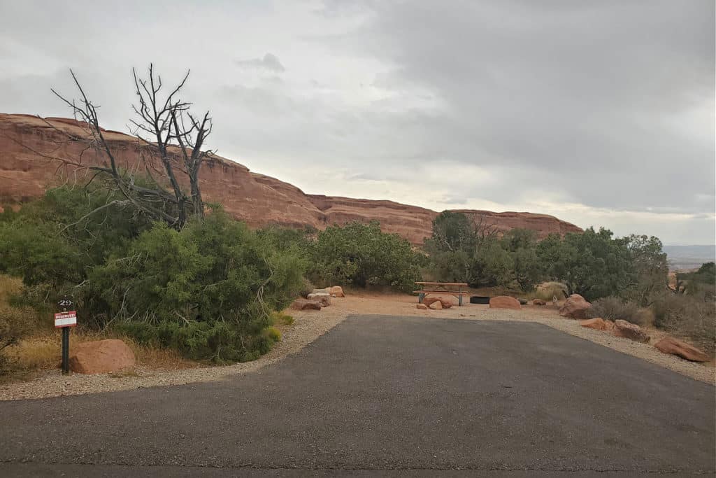 Campsite 29 Devils Garden Campground Arches National Park