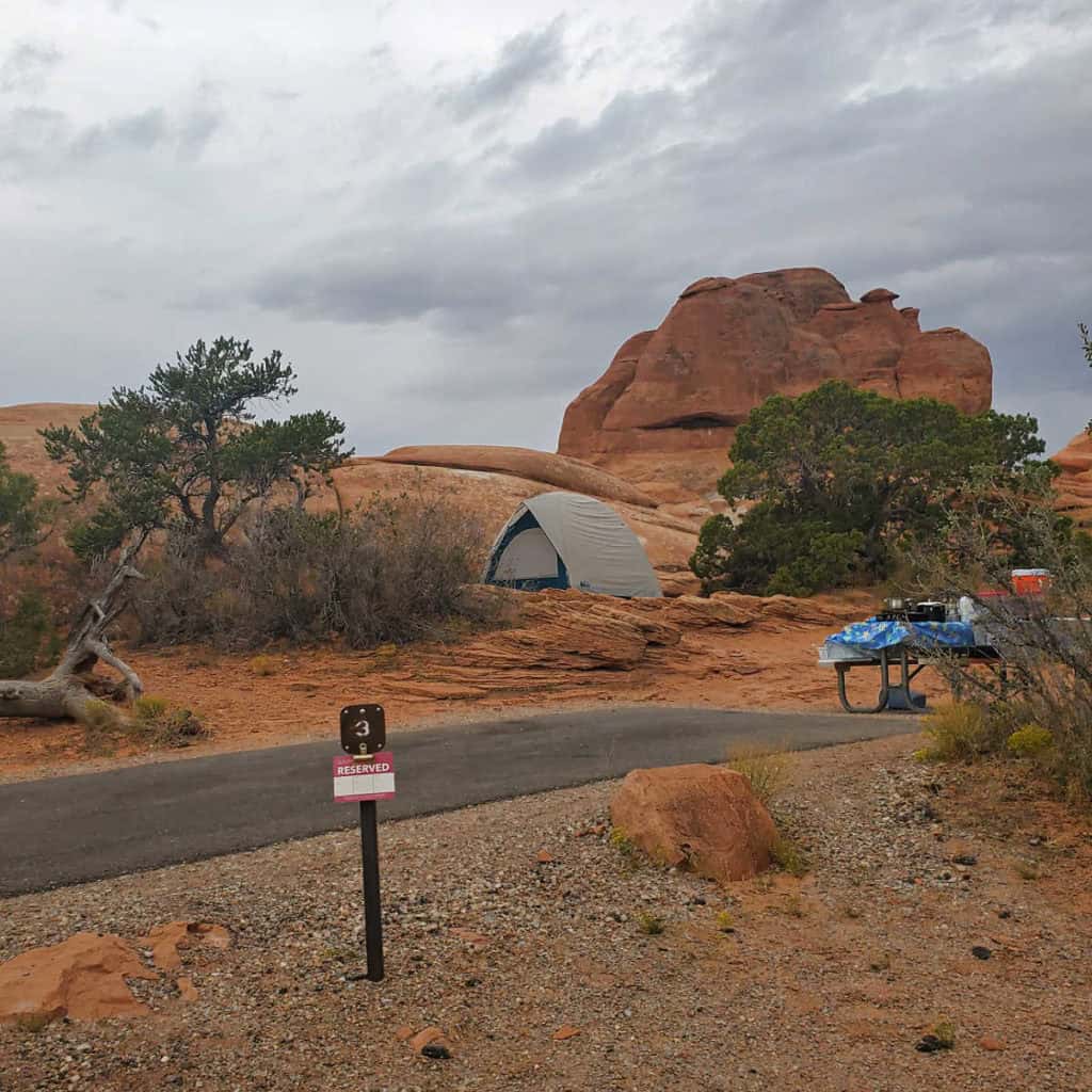 Campsite 3 Devils Garden Campground Arches National Park