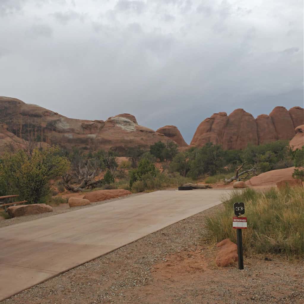 Campsite 33 Devils Garden Campground Arches National Park