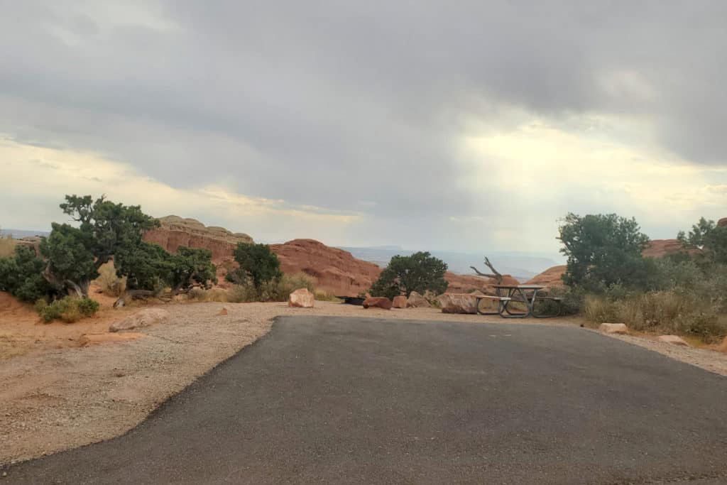 Campsite in Devils Garden Campground Arches National Park