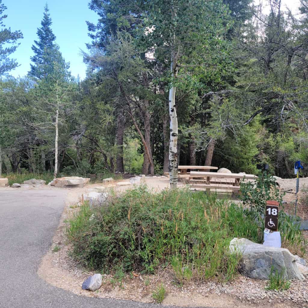 Campsite 18 Upper Lehman Creek Campground Great Basin National Park