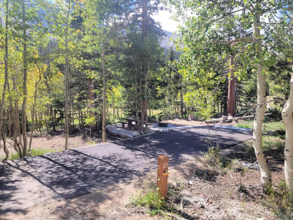 Campsite 23 Wheeler Peak Campground Great Basin National Park