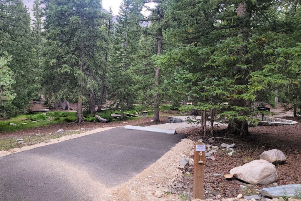 Campsite 4 Wheeler Peak Campground Great Basin National Park