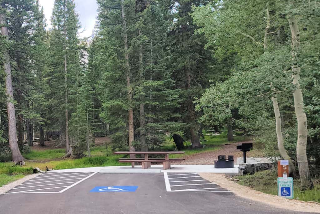 Campsite 5 Wheeler Peak Campground Great Basin National Park