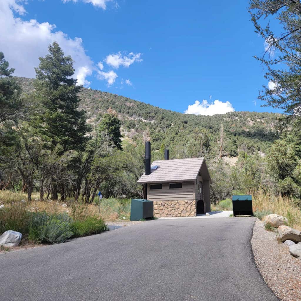 Vault Toilets at Upper Lehman Creek Campground Great Basin National Park